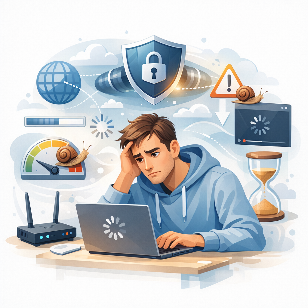 VPN тормозит интернет что делать